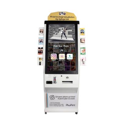 China For Party Instant Photo Printing Photobooth Kiosk Advertising Stand Photo Booth Vending Machine for sale