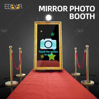 China Outdoor Mirror Photo Booth Advertising Monitor Customize Photo Printing Kiosk OEM Selling Portable Photo Booth for sale