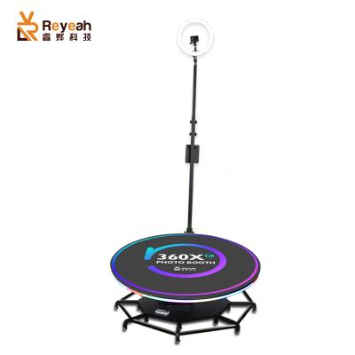 China GIF 360 Photo Booth Machine Selfie Ring Light Indoor Photobooth Wedding Kiosk for sale