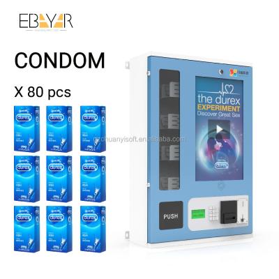 China Hot Selling Metal Plate Chewing Gum, Wall Mounted Mini Vending Machine With Coin Condom Acceptor for sale