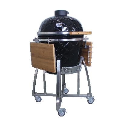 China Black Outdoor Pizza Oven Kamado Adjustable Size 22