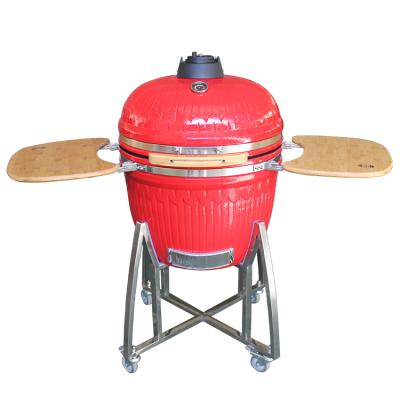 China Adjustable Size Kamado Grill Joe 23 inch balcony ceramic charcoal kamado barbecue grill for sale