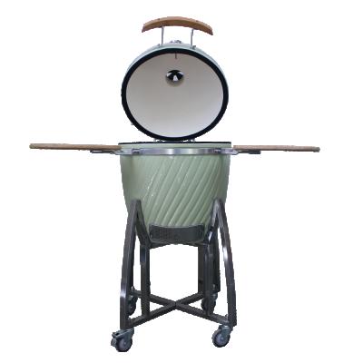 China 20 Inch Ceramic Charcoal Kamado BBQ Grill Size Auplex Adjustable Home and Garden for sale