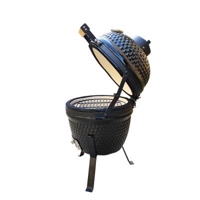 China Height Adjustable Auplex Egg Shape Outdoor Mini Kamado BBQ Kitchen Charcoal Grill for sale