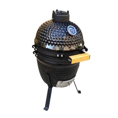 China Wholesale Adjustable Size Mini Egg Shaped 13 Inch Kamado Charcoal BBQ Tabletop Grill for sale