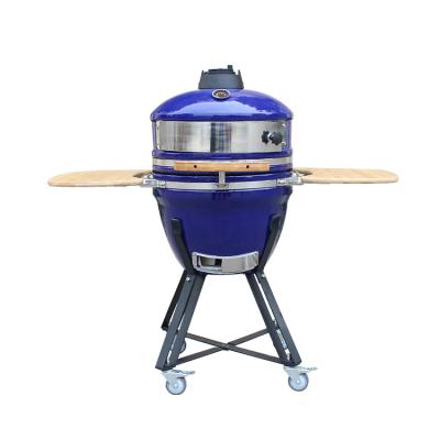 China Height adjustable improve price outdoor pizza oven kamado barbecue with pizza stone for sale