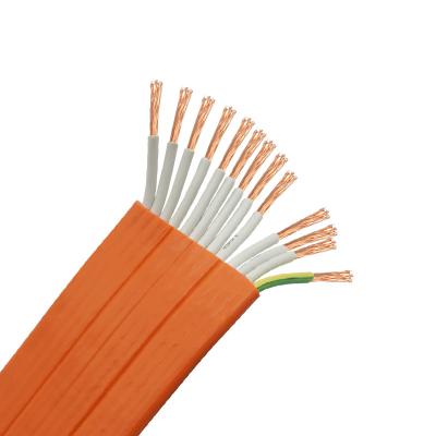 China Elevator TVVB 3 Core 1mm2 Elevator Cable Parts Electric Elevator Traveling Flat Cable for sale