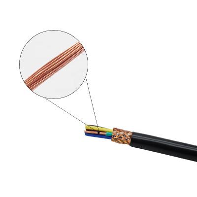 China Machine Tools Production Standard RVVP 3 Core 0.75mm2 Copper Conductor Material Shielded Flexible Electrical Cable for sale