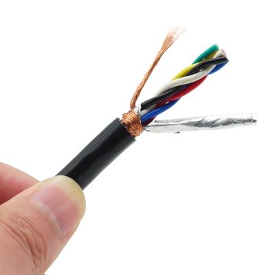 China Communication System RVSP 2 Core 1mm2 Shielded Flexible Twisted Cable for sale