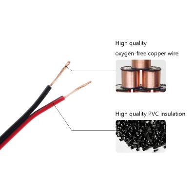 China Household Lighting RGB 2 Core 2.5mm Twin Parallel PVC Insulated Flexible Wire / Electrical Twin Cable for sale