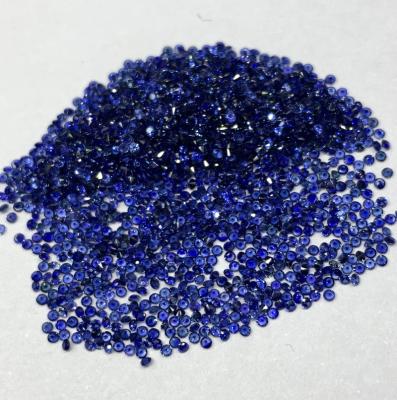 China No Precious Blue Gemstone Melee Gemstone Natural 1.0mm Blue Diamond Top Sapphire Blue Sapphire Price Per Carat for sale