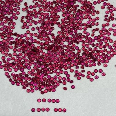 China None Rough raw red-pink stone high quality red shiny red red 2mm natural melee for sale