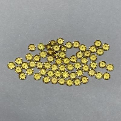 China No Loose Gemstone Gold Lemon Sapphire Color Natural Gemstone Dark Orange Yellow Shiny Yellow 2MM Natural Semi Sapphire for sale