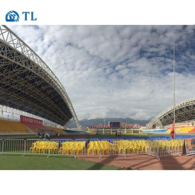 China Industrial structural design prefab light stadium roof galvanized steel truss for sale for sale