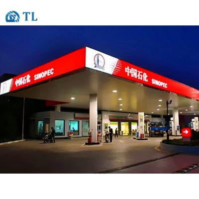 China Metal Roof Structural Steel Structure Covering Lightweight Gas Station With Good Price for sale