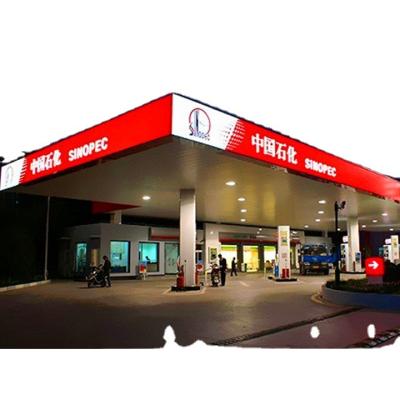 China Industrial Low Price Prefab Joint Steel Bolt Gas Station Canopy Cost for sale