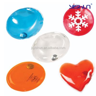 China Reusable PVC Shapes New Winter Magic Heat Pack Customized PVC Gel Hand Warmer Protection for sale