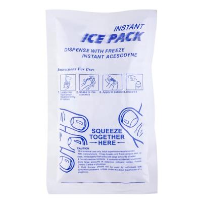 China Waterproof Instant Ice Pack Disposable Cold Packed Disposable Urea Therapy Rescue Kit First Aid Cool Pad for sale