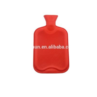 China Hot Water Inside 1 Liter Water Bottle Bag Hand Warmer Wholesale Waterproof Rubber Bottle Hot Water Bag Heater Bag for sale