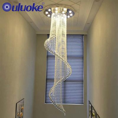 China Fashion Modern Attractive Partition Or Chinese Top Crystal Lighting Modern Hotel Stainless Steel Chandelier for sale