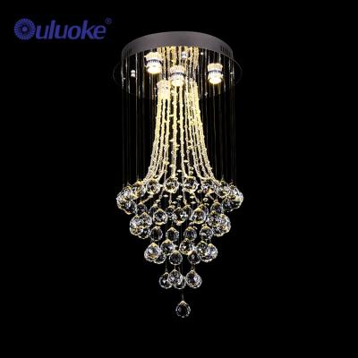 China Modern American style home commercial art deco K9 indoor crystal led chandelier for sale