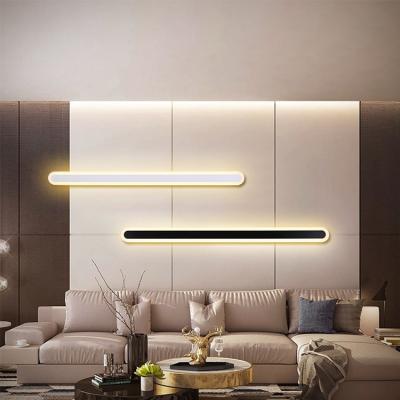 China Modern Waterproof Outdoor Long Strip Led Sconce Light Aluminum Wall Lamp IP20 for sale