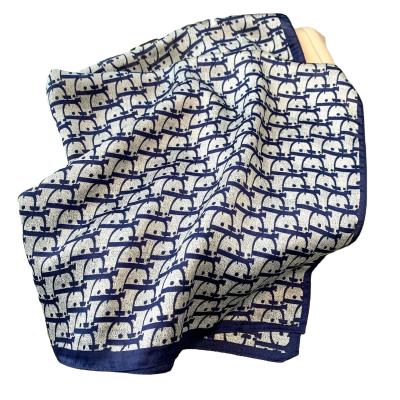 China Bandana Multifunctional Square Silk Scarf for sale