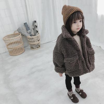 China Beautiful Viable European Style Babies Winter Woolen Coat Children Outerwear Clothes for sale