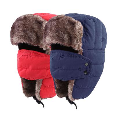 China breathable & Waterproof 2022 New Balaclava Earflap Bomber Hats Covers Russian Snow Ski Hat Cap Men Women Trapper Hat Trooper Earflap for sale