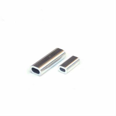 China Aluminum Single Oval Fishing Tackle Riptail Crimp Sleeves for sale