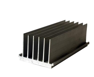 China 6063 Aluminum Anodized Cylindrical Extruded Aluminum Alloy Heat Sink for sale