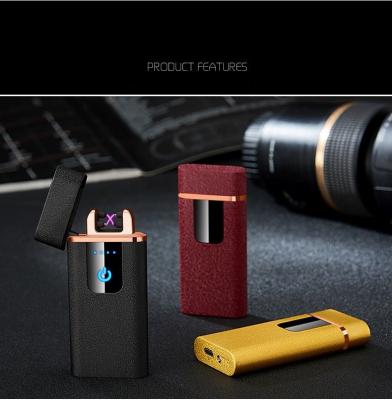 China Dual Arc Switch Fingerprint Fingerprint Lighter JOFI USB Lighters Flameless Electric Smoking Cigarette Stylish USB Rechargeable Electronic Lighter for sale