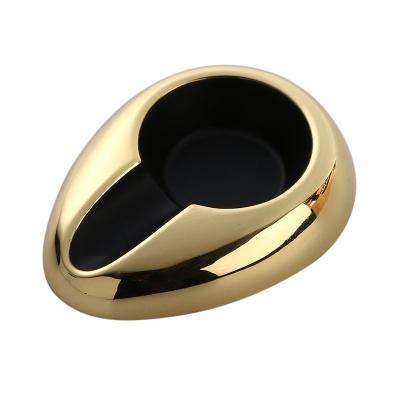 China Portable Metal Personalized Cigar Ashtray Customized Mini Metal Zinc Alloy Cigar Ashtray Metal Cigarette Ashtray Small order is acceptable for sale