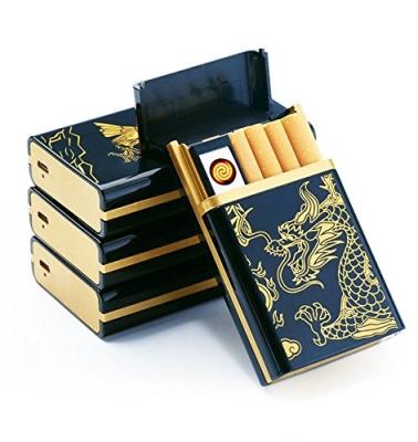 China USB Rechargeable Electronic Cigarette Lighter Case Plug 8 Lighter Sticks With Built-in USB Lighter Heat Coil Lighter Case Cigarette Smoking Accessories for sale