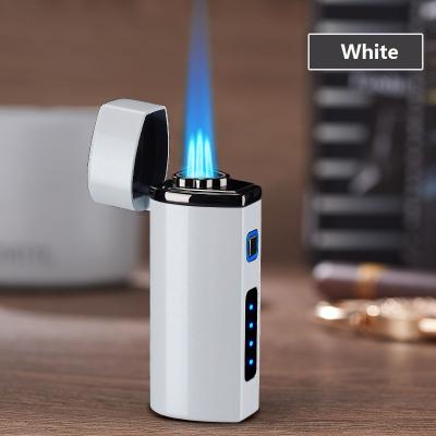 China Jet Lighter Three Flame Torch Lighter for cigar and cigarette and candle and BBQ, Jet Gas Lighter can be customer's LOGO for sale