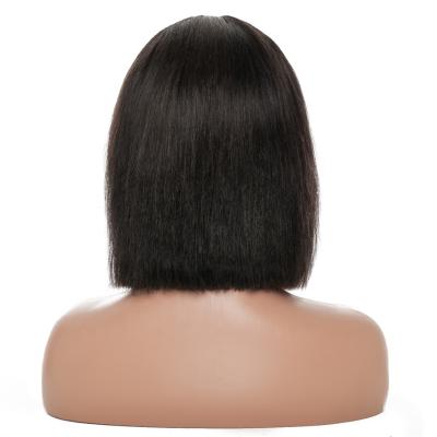 China Wholesale Silky Straight Wave Mink Brazilian Hair Bob Wig Short Hair Wig Straight for sale