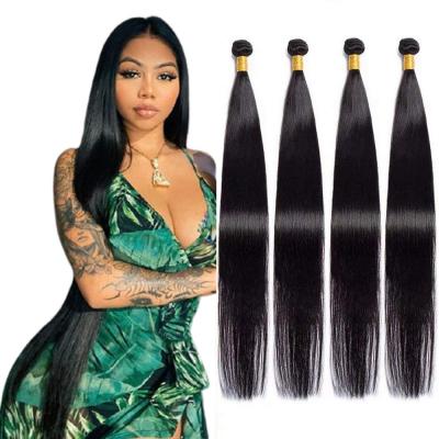 China Long Natural Wave Silky Straight Unprocessed 100% Virgin Hair Hair Weave Bundles Extensions Business Natural Color for sale