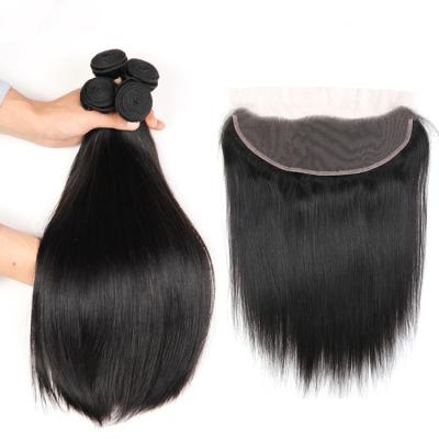 China Free Sample Silky Straight Brazilian Unprocessed Virgin Raw Wave Indian Hair With Lace Headband for sale