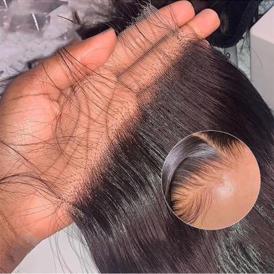 China Body Wave Pre Plucked 10A 4x4 5x5 6x6 13x4 13x6 Virgin Human Hair Closure HD Lace Frontal Human Hair Bundles With HD Lace Headband for sale