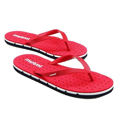 China Low Price Hot Sale Slippers Summer Outdoor EVA Men Sandals Shoes Cushioning Flip Flops Customized Logo And Size Comfortable Beach Slippers for sale