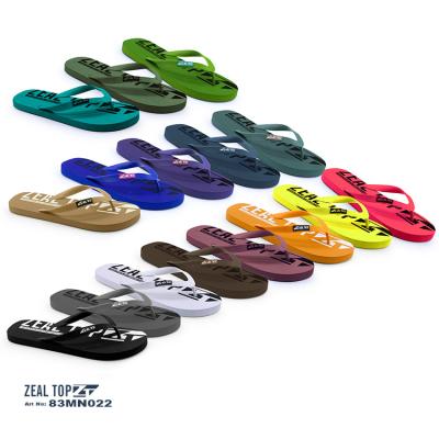 China Fashion Trend China Supplier Wholesale Flat Rubber Custom Logo Summer Beach Slippers Flip Flops New Design For Men Flip Flops Shoes for sale