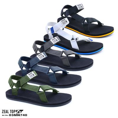 China China Factory Wholesale Summer Custom Made Logo New Model Design Men's Beach Shoes Strap Slipper Sandals For Men for sale