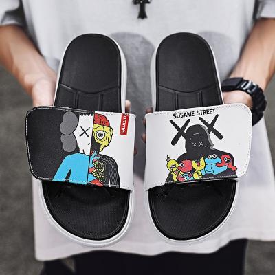 China 2021 Fashion Trend New Style Wholesale Home Quality Animation Cheap PVC Indoor Men's Outdoor Slippers Home Slippers Slipper Beach for sale