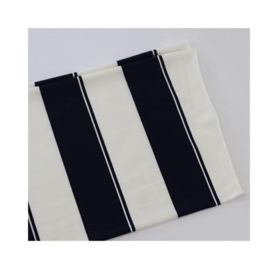 China Double Faced Multifunctional High Quality Textile Material 97 Cotton 3 Spandex Stripe Fabric For Sale for sale