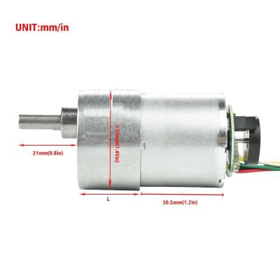 China Waterproof DC geared motor with encoder for sale