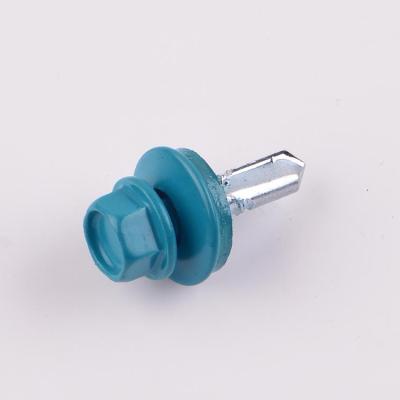 China HEX Hex Head With Self Washer Joints Self Metal Building Drilling Screws for sale