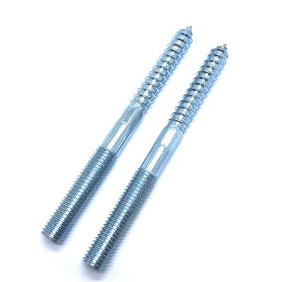 China Carbon Steel Double Hanger Galvanized Bolt Screw Hanger Main Screw Hanger Bolt for sale