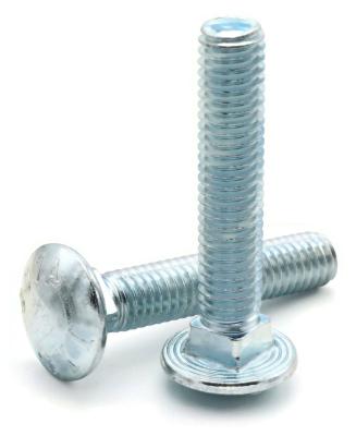 China HEX Carriage Bolt With Thread DIN603 Full Mushroom Head Square Neck Bolts for sale