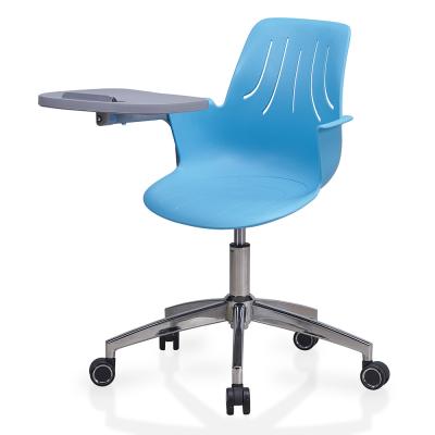 China Factory Supplier Wholesale Foldable Notebook School Use Popular Classroom Student Chairs With Wheels for sale