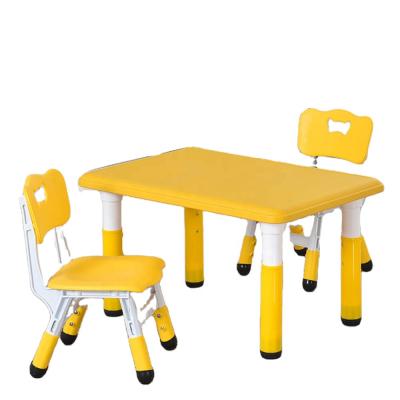 China Hot Factory Wholesale Modern Plastic Kindergarten Children Furniture Preschool Kids Table And Chairs Kindergarten Nursery Sets for sale